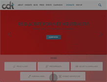 Tablet Screenshot of cdt.org