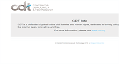 Desktop Screenshot of cdt.info
