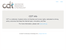 Tablet Screenshot of cdt.info
